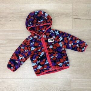 The North Face Floral Campshire Bear Sherpa Zip Up Hoodie